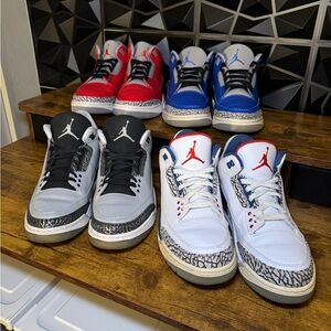 Jordan 3 Bundle ( 4 Pairs For Price Of 1)
